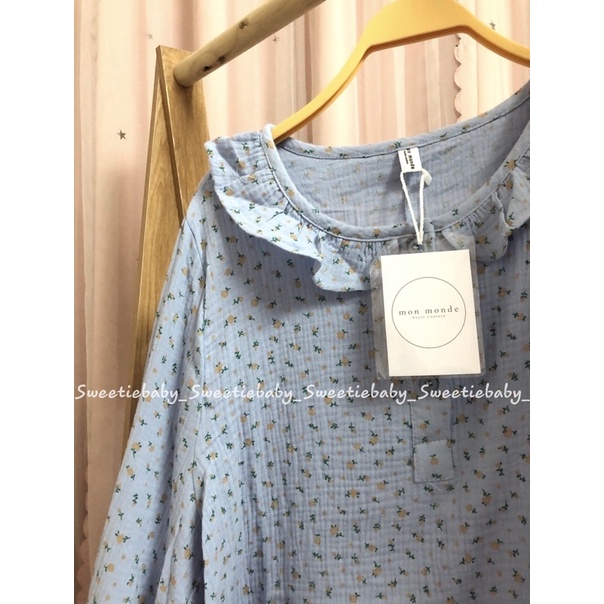 ORDER giá gốc VÁY XUÔNG XÔ MUSLIN HOA NHÍ 3 MÀU QCCC rẻ nhất shopee