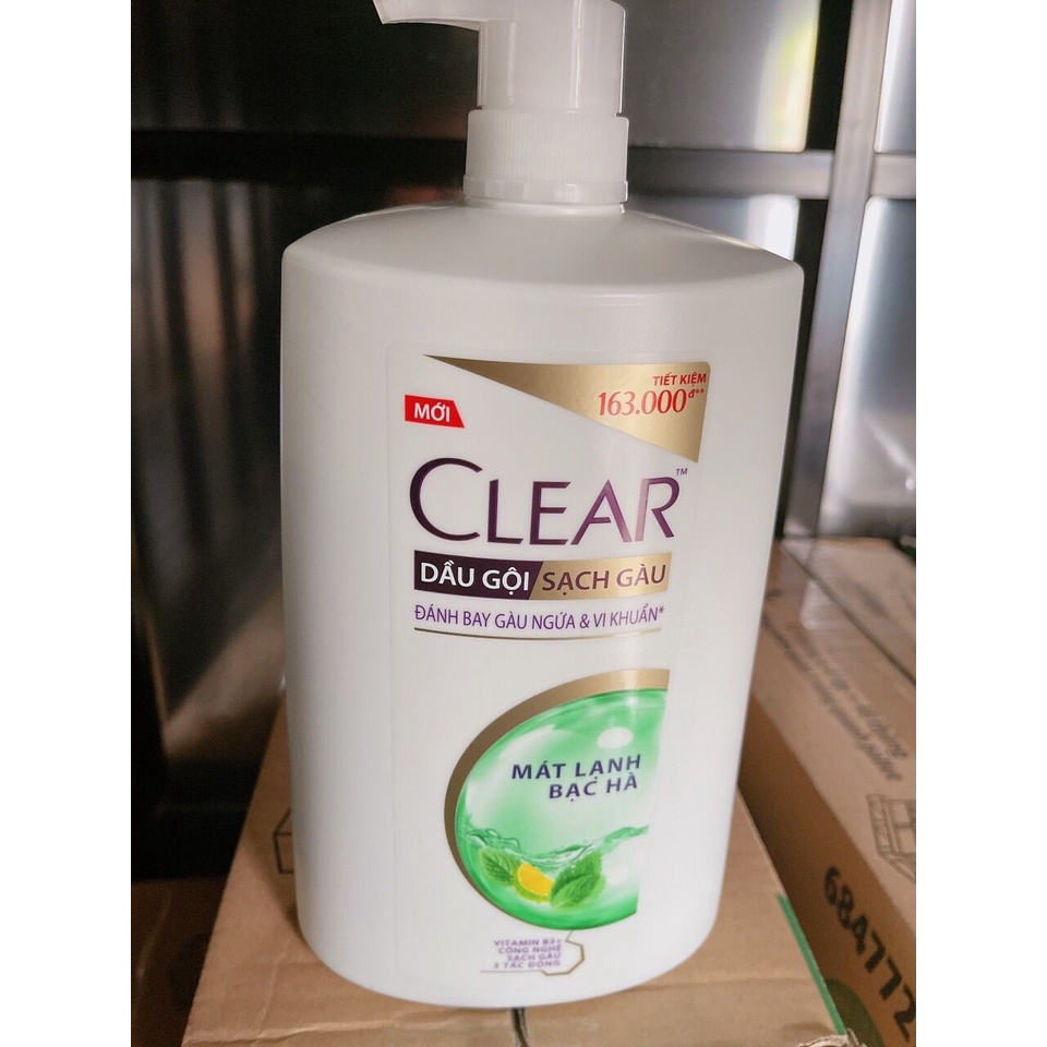 Dầu Gội Sạch Gàu CLEAR Mát Lạnh Bạc Hà 1.4kg