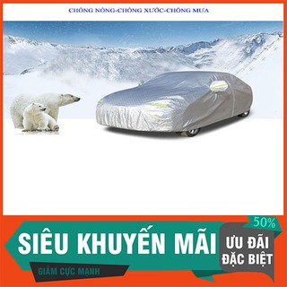 [HÀNG XỊN ] Bạt phủ ô tô 3 lớp tráng nhôm chống nắng, cách nhiệt ,chống xước - SIÊU BỀN
