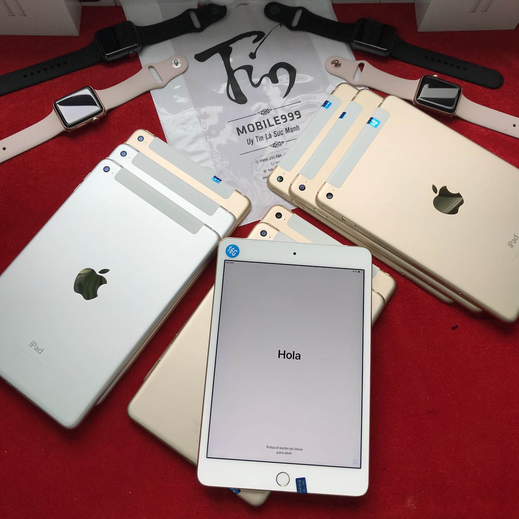 [Mã ELMT1M5 hoàn 6% đơn 1.5TR] iPad Mini 4 - 16G /32G /64GB (Wifi + 4G) - Zin Đẹp 99% - Tặng Bao Da | BigBuy360 - bigbuy360.vn