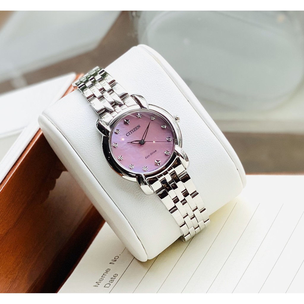 Đồng hồ nữ chính hãng Citizen EM0710-54Y - Máy Pin năng lượng ánh sáng- kính cứng cường lực