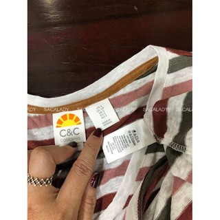 Áo Linen C&C Sọc Tứ Sắc - 3143