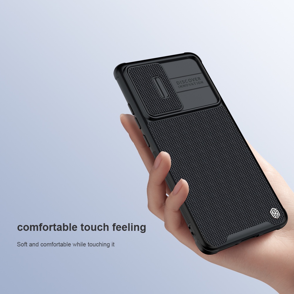Ốp lưng cho Xiaomi Mi 12 Nillkin Textured Pro kết cấu Nylon Fiber ống kính trượt Ốp lưng cho Xiaomi Mi12 12S Pro 12X