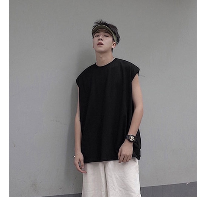 Áo Tank Top nam nữ unisex form rộng Local Brand Áo Ba Lỗ oversize TATO trơn
