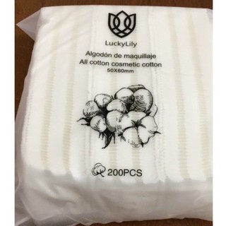 Bông tẩy trang 200 miếng Lily