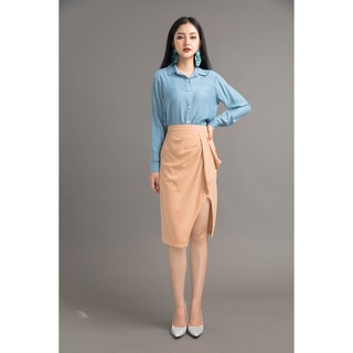 Chân váy bút chì vạt chéo 20Again JBA2823