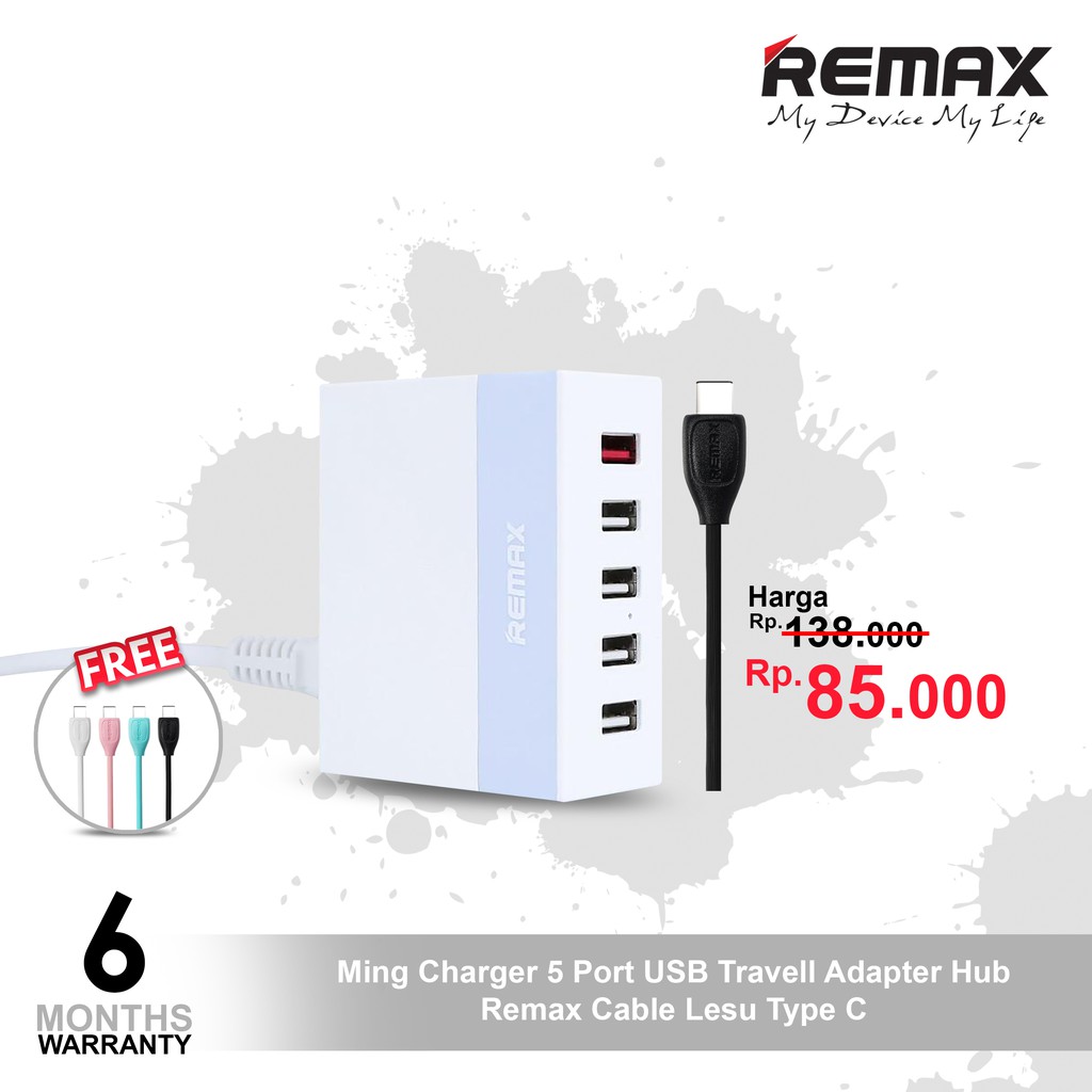 Củ Sạc Remax 5 Cổng Usb