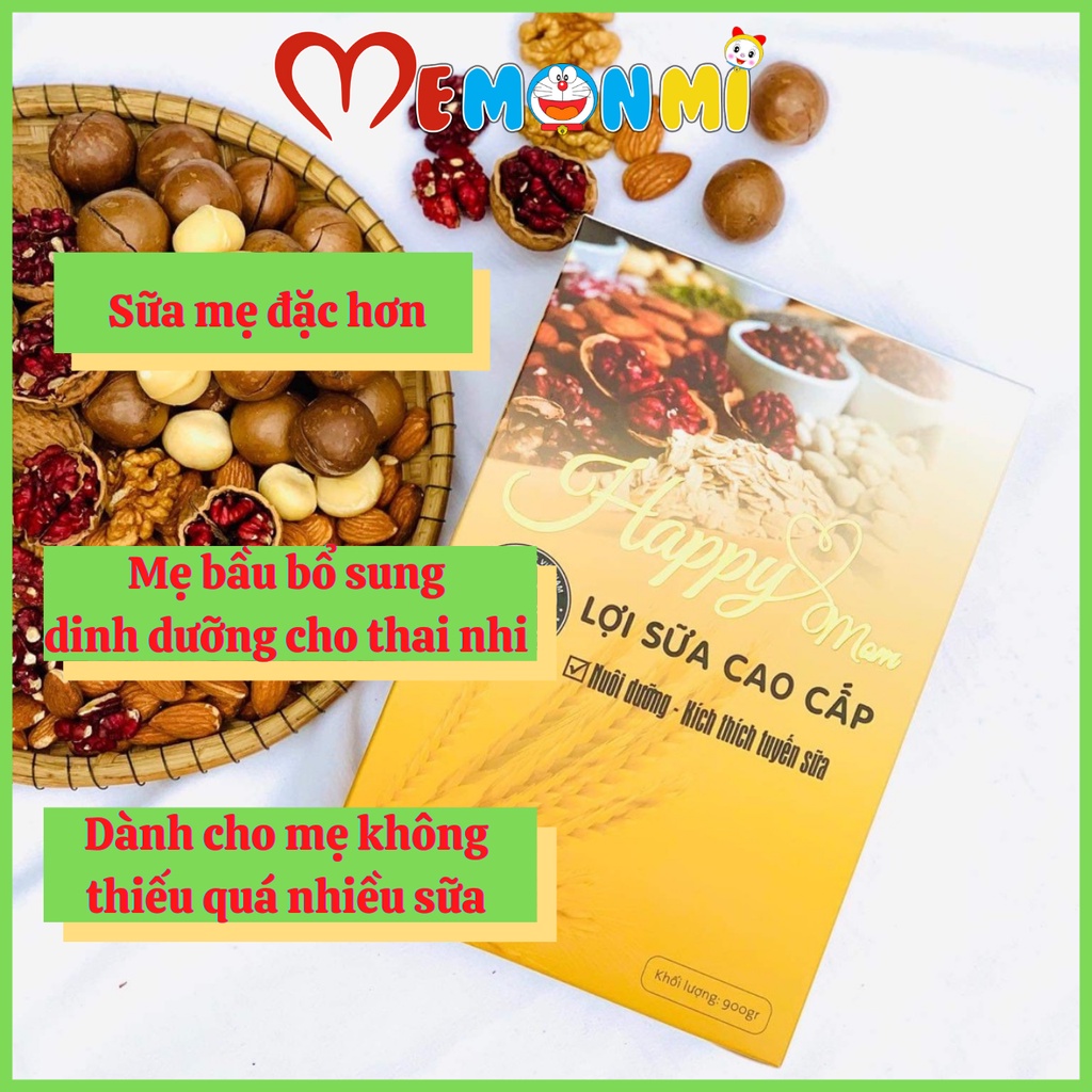 Bột Ngũ Cốc Dinh Dưỡng Lợi Sữa Cho Bà Bầu | Kích sữa, Giảm Cân , Tăng Cân , Ăn Dặm | Happy Mom Chính Hãng | Shop Memonmi
