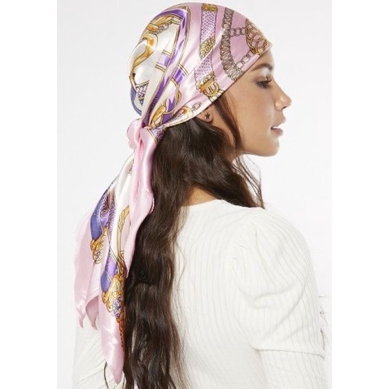 Khăn turban vuông bandana cột áo yếm size 90cm - Maben