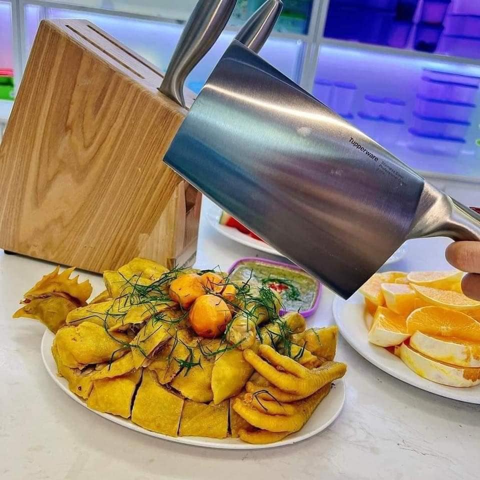 Bộ Dao Classic Pro Asian Knife Set 3 Tupperware Hàng chính hãng - Tặng kèm đế cắm dao