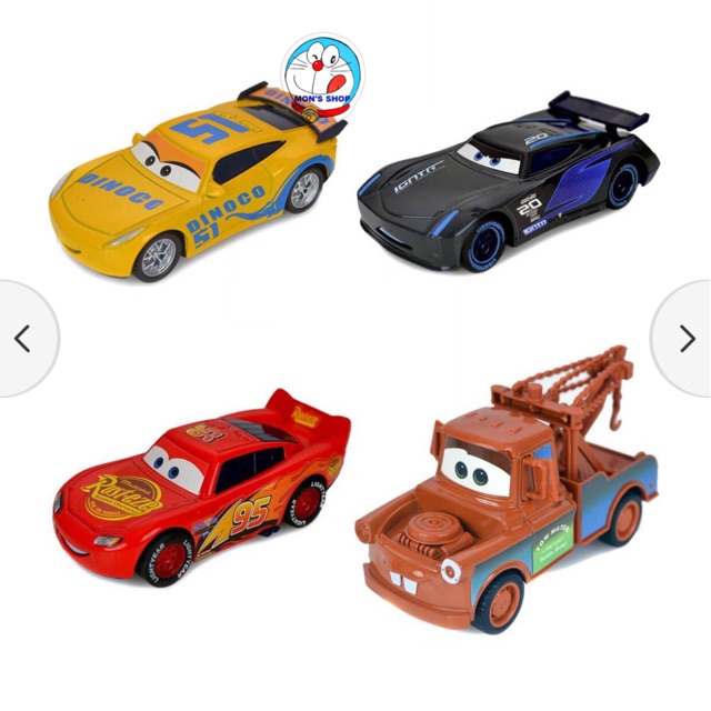 Set 4 chiếc xe ô tô Lightning Mcqueen bằng sắt