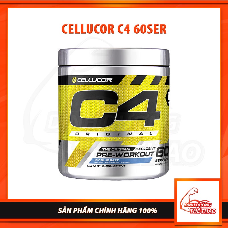 CELLUCOR C4 | Tăng Sức Mạnh Sức Bền Tập Trung Tỉnh Táo Khi Tập Luyện | Cellucor C4 Pre Workout 60 Lần Dùng