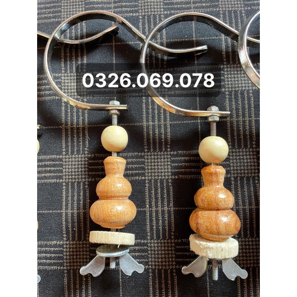 Móc lồng khuyên yến mào choè mi kèm nậm gỗ