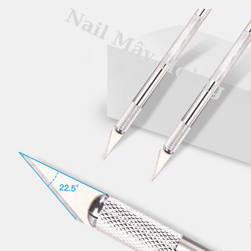 Dao cắt bột nail inox ( tặng kèm theo 5 dao)