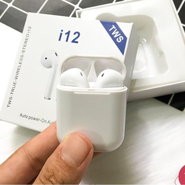 Tai Nghe Bluetooth I12 Thế Hệ Mới Với Chức Năng Khử Ồn Kháng Nước Siêu Bền Dùng Được Cho Cả Iphone Và Androi | BigBuy360 - bigbuy360.vn