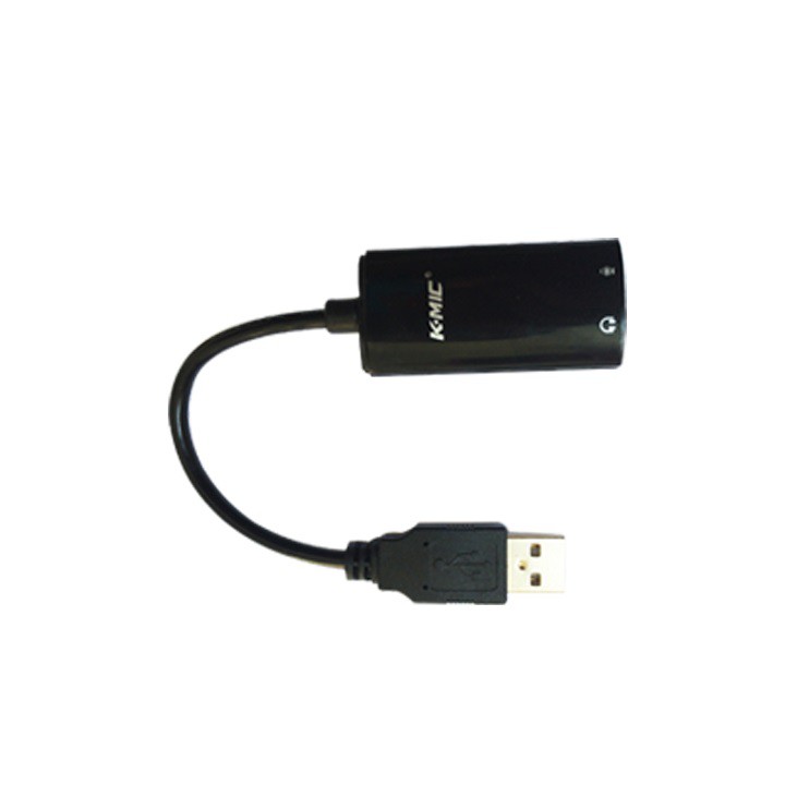 Card âm thanh gắn ngoài cho máy tính K-Mic KM720 - Usb sound card KM 720 cao cấp - Card sound Usb KM720