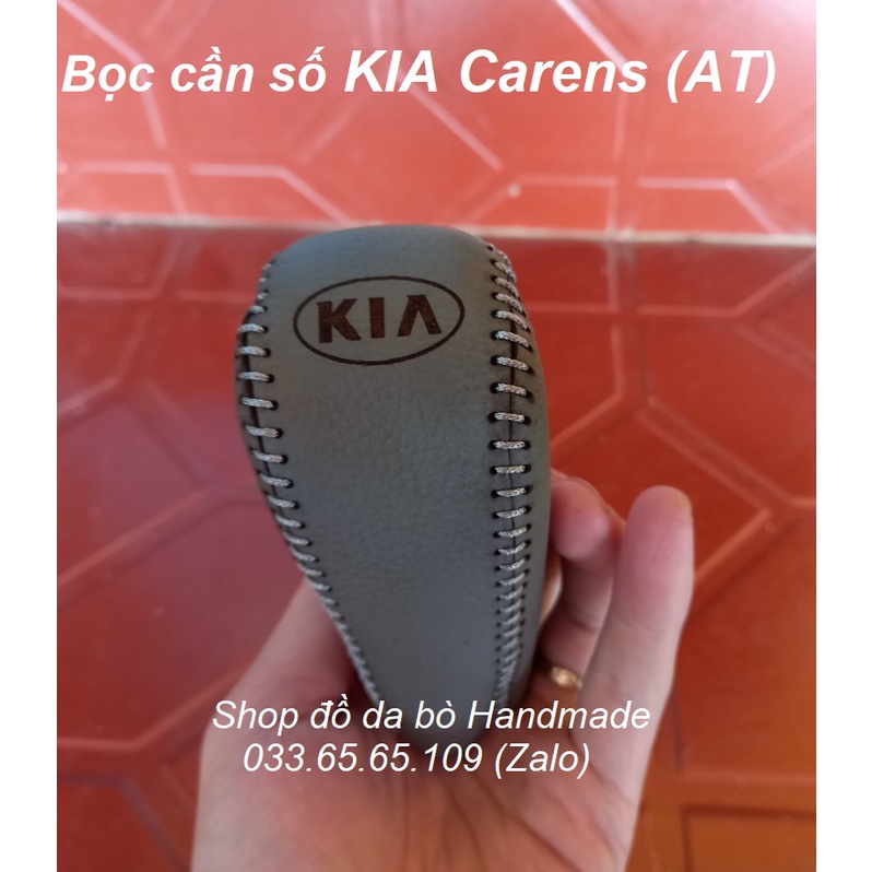 Bọc da cần số Kia carens số tự động da bò, bảo hành 12 háng, miễn phí ship, giá gốc tại xưởng