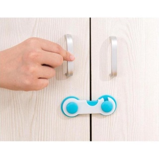 KIEN19 Khóa tủ lạnh chặn cửa chống kẹp cao cấp nhỏ ngọn chắc chắn an toàn cho bé AT07