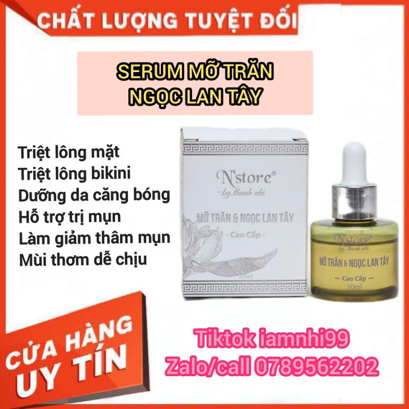 [CHÍNH HÃNG] Serum Mỡ Trăn Hương Ngọc Lan Tây triệt lông mặt, triệt râu, giảm sưng mụn