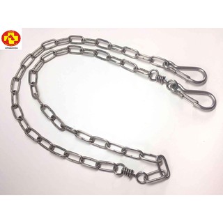 [Chó siêu khỏe] Dây Xích Inox mắt hàn cứng oval cho chó siêu khỏe hay lông xù - Không Vướng Lông - Sang trọng - Bền đẹp.