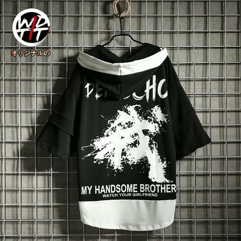 Áo Hoodie Nam Tay Ngắn Thời Trang Hàn Quốc 2021 Size S-3Xl