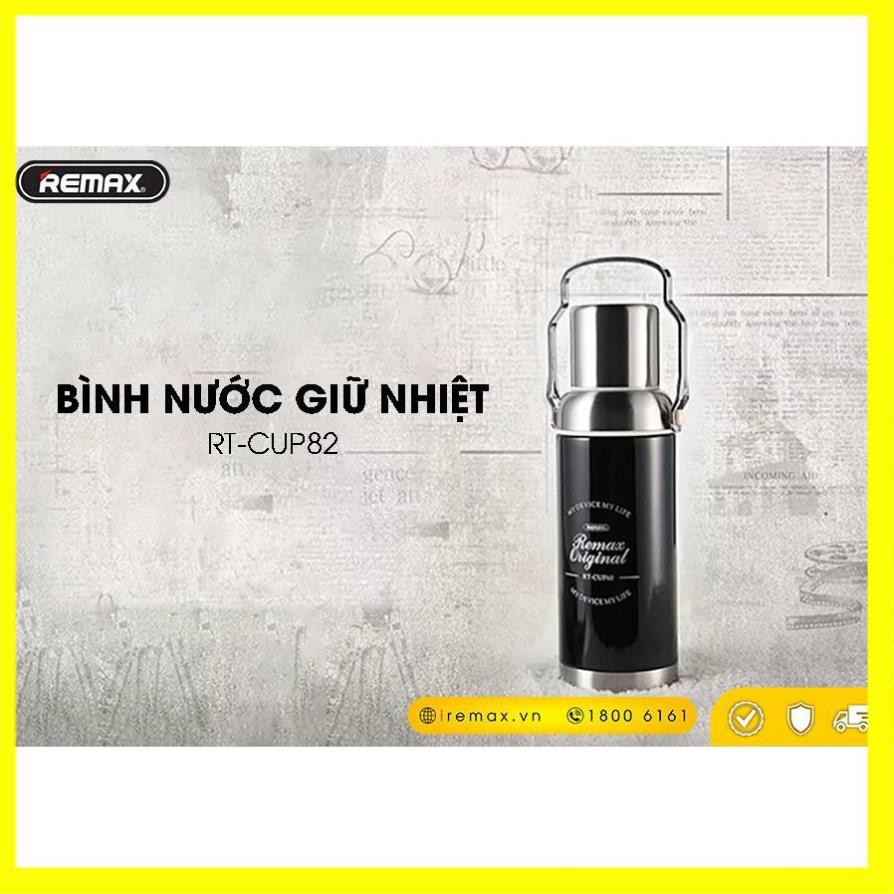 Bình Đựng Nước Giữ Nhiệt Cute Remax CUP82, Hàng Cao Cấp, Bình Thủy Đựng Nước Thể Thao, phong cách cổ điển, thể tích 0.5L