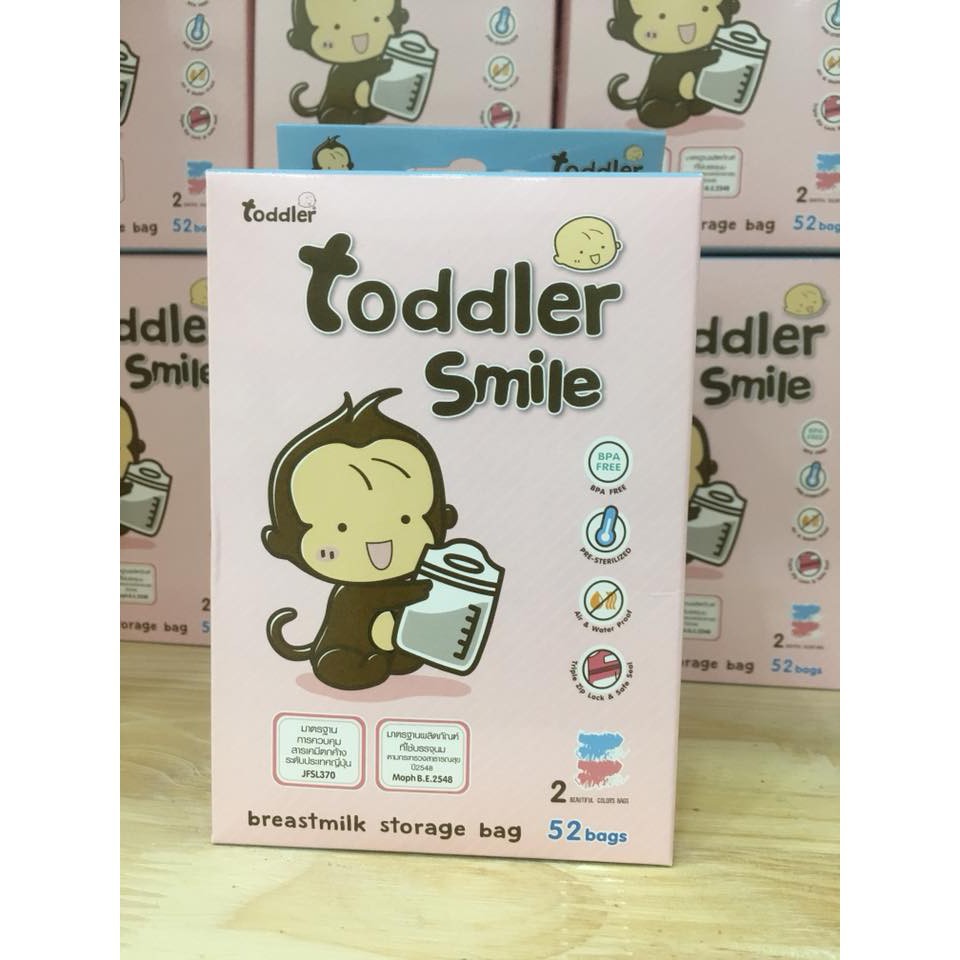 Túi trữ sữa Toddler Khỉ Thái Lan 52 túi