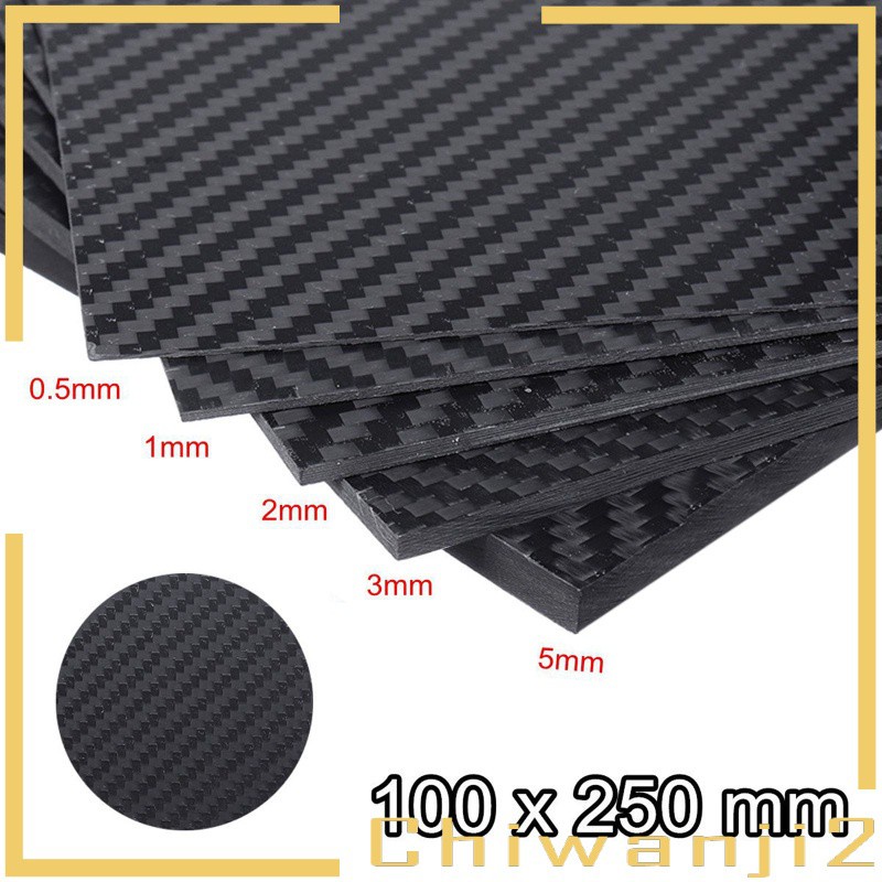 Bảng Mạch Cứng Chiwanji2 250x100mm 3K Bằng Sợi Carbon Cho Drone FPV DIY