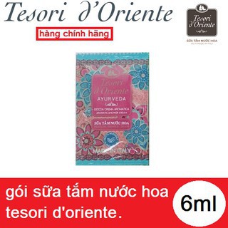 Sữa Tắm Nước Hoa TESORI GÓI LẺ Dùng ThửGói Sữa Tắm TESORI O'drient 6ml Thơm Tự Nhiên Lưu Hương Lâu GIAO MÙI NGẦU NHI