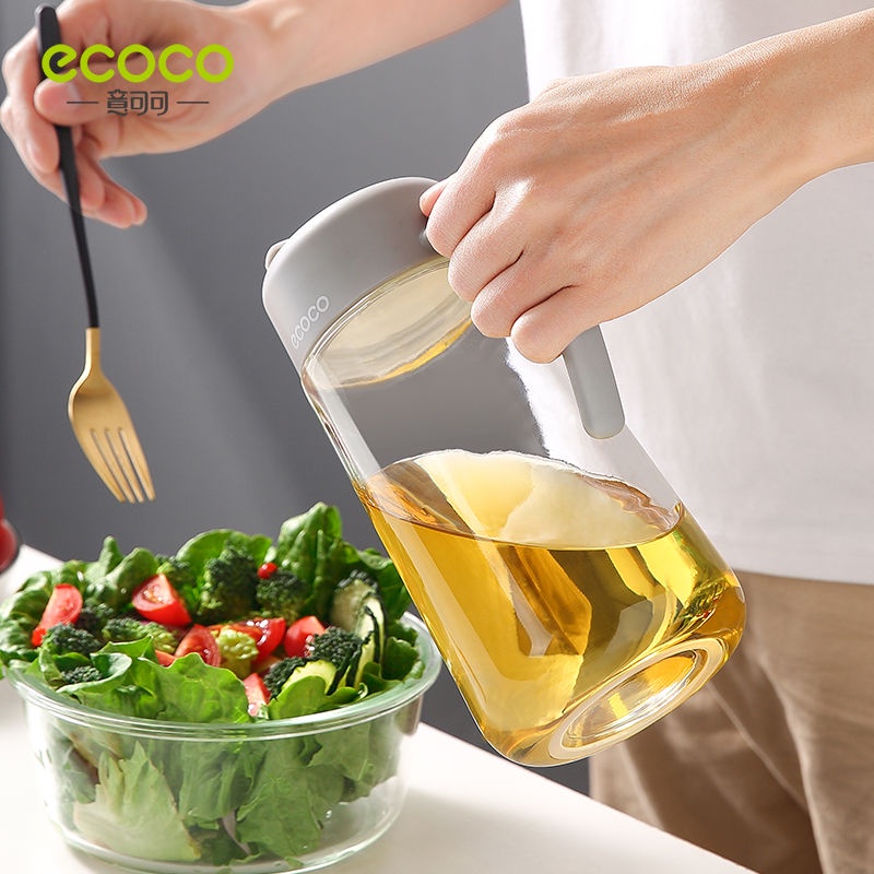 Bình thuỷ tinh đựng dầu ăn/ giấm cỡ lớn tự động đóng mở chống tràn cao cấp tiện dụng dành cho nhà bếp