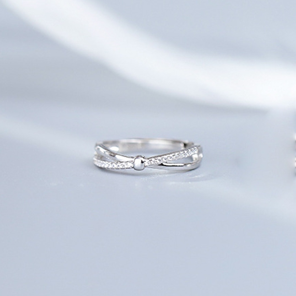 Nhẫn hở ATJ9103 thiết kế hở kiểu xoắn ghim đá nhỏ ANTA Jewelry