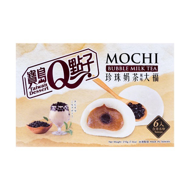 Bánh Mochi nhân Trà sữa Trân châu Taiwan Dessert hộp 210gr