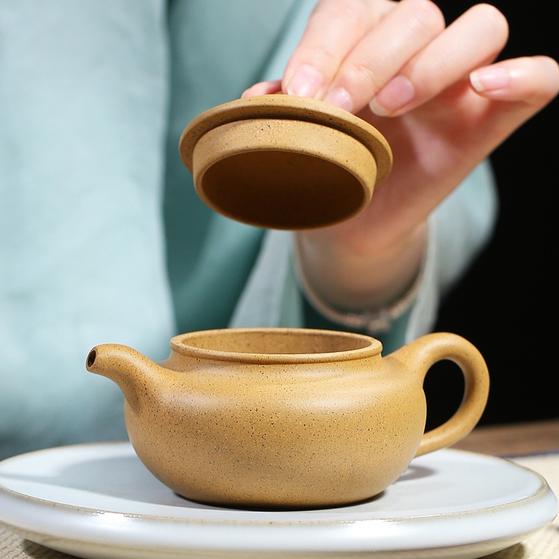 Ấm Tử Sa Nghi Hưng Phỏng Cổ 210 ml (Chi Ma Đoạn, Lọc Tổ Ong)