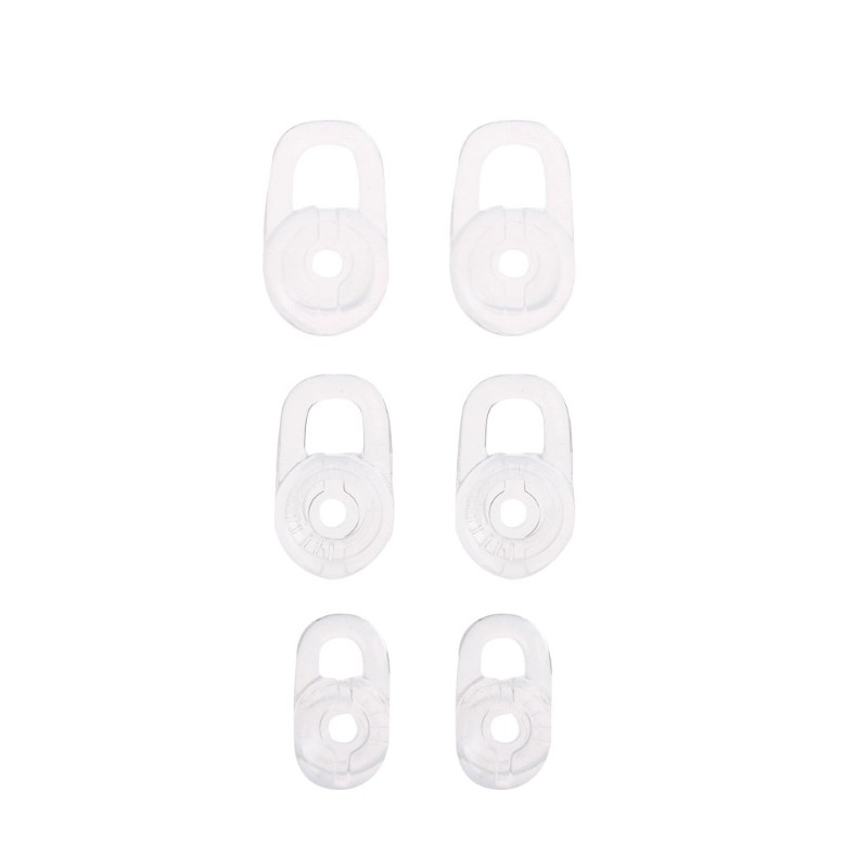 Set 3 cặp bọc tai nghe bằng silicon thiết kế trong suốt tiện dụng