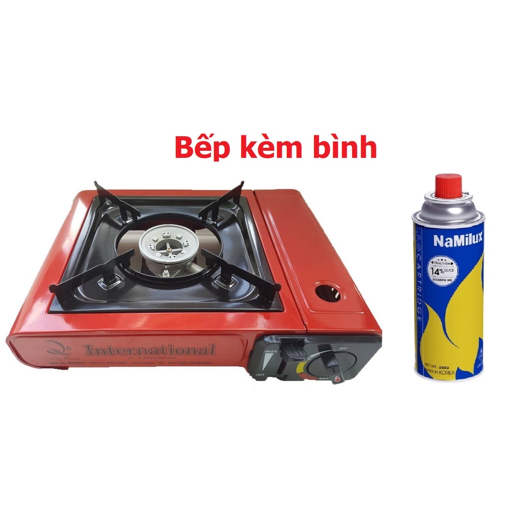 HCM HỎA TỐC Bếp ga mini du lịch kèm bình