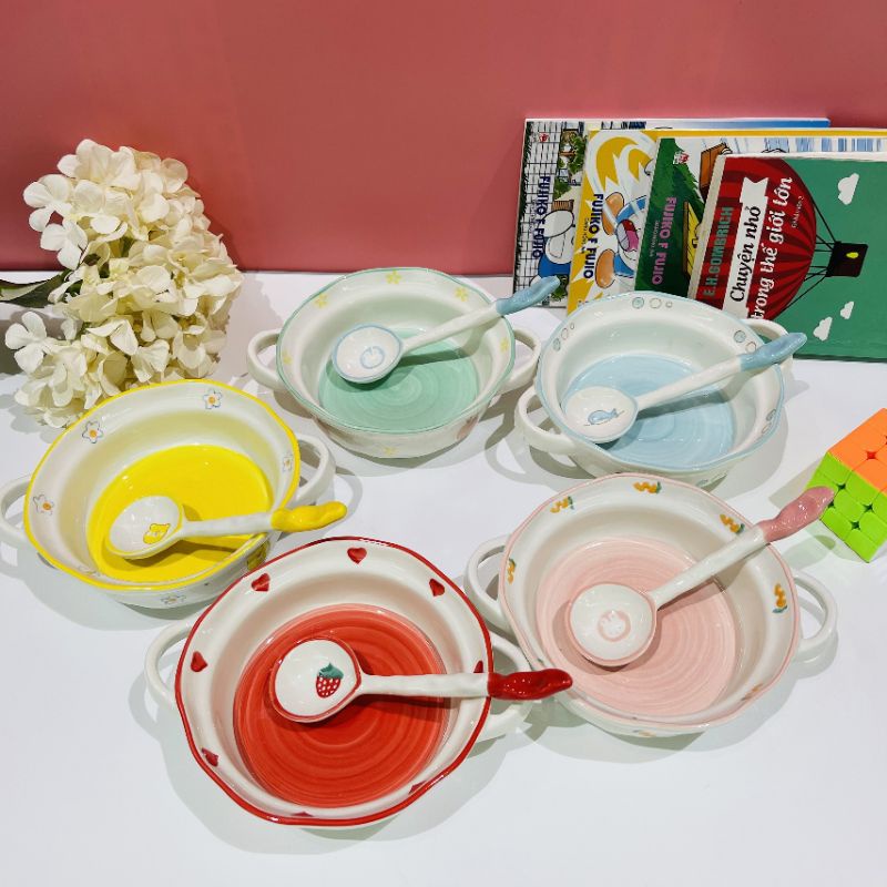 😋Bát 2 tai và thìa tách lẻ