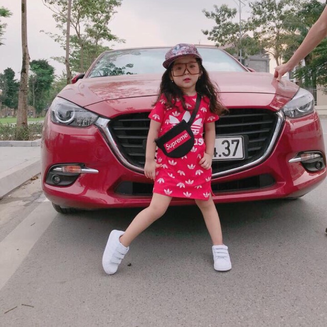váy cotton adidas cho bé yêu