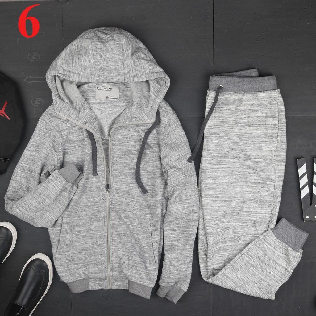 Bộ nỉ nam kéo khóa có mũ hàng VNXK chất đẹp | BigBuy360 - bigbuy360.vn