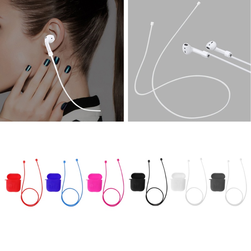 Vỏ Silicon Bảo Vệ Hộp Sạc Tai Nghe Có Dây Đeo Cho bonj AirPod
