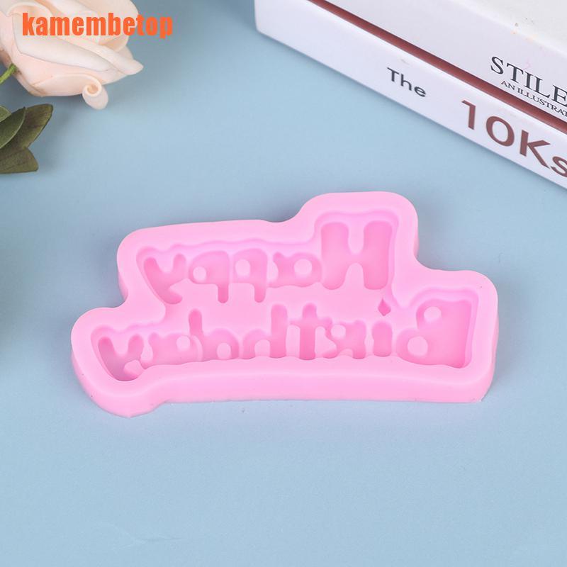 Khuôn Silicone Làm Bánh &amp; Socola Hình Chữ Happy Birthday
