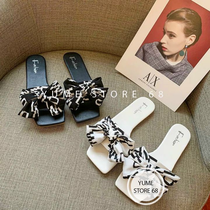 Dép Lê Bệt Đế Bằng quai bản Dior xinh xắn siêu hot yumi 68