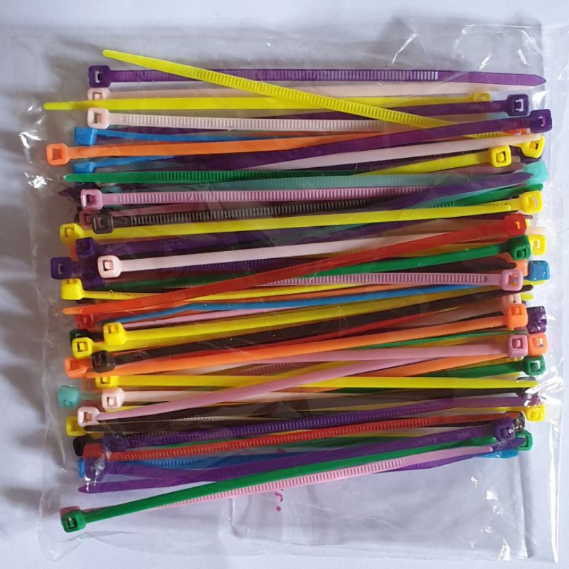Gói 100 sợi dây rút nhựa 10cm 15cm nhiều màu