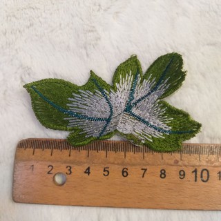 Lá  thêu chỉ bóng trang trí (1 set /10 lá /10k)
