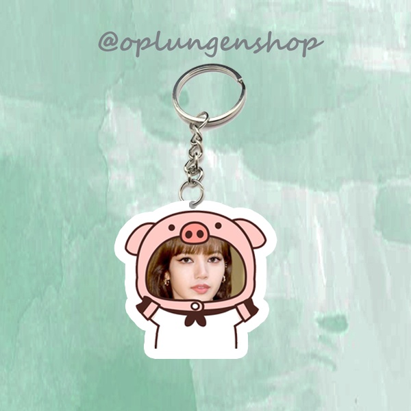 Móc khóa in mặt ghép hình theo yêu cầu