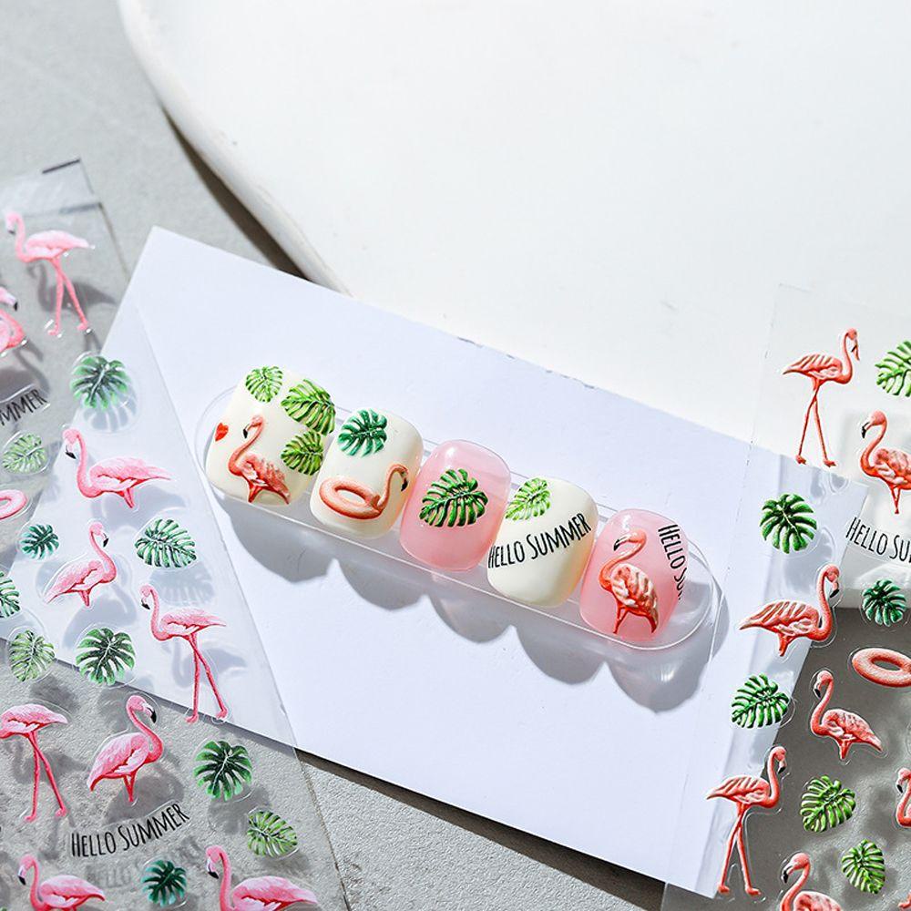 [Hàng mới về] Nhãn dán trang trí móng tay hình kiểu hoạt hình 3D dễ thương