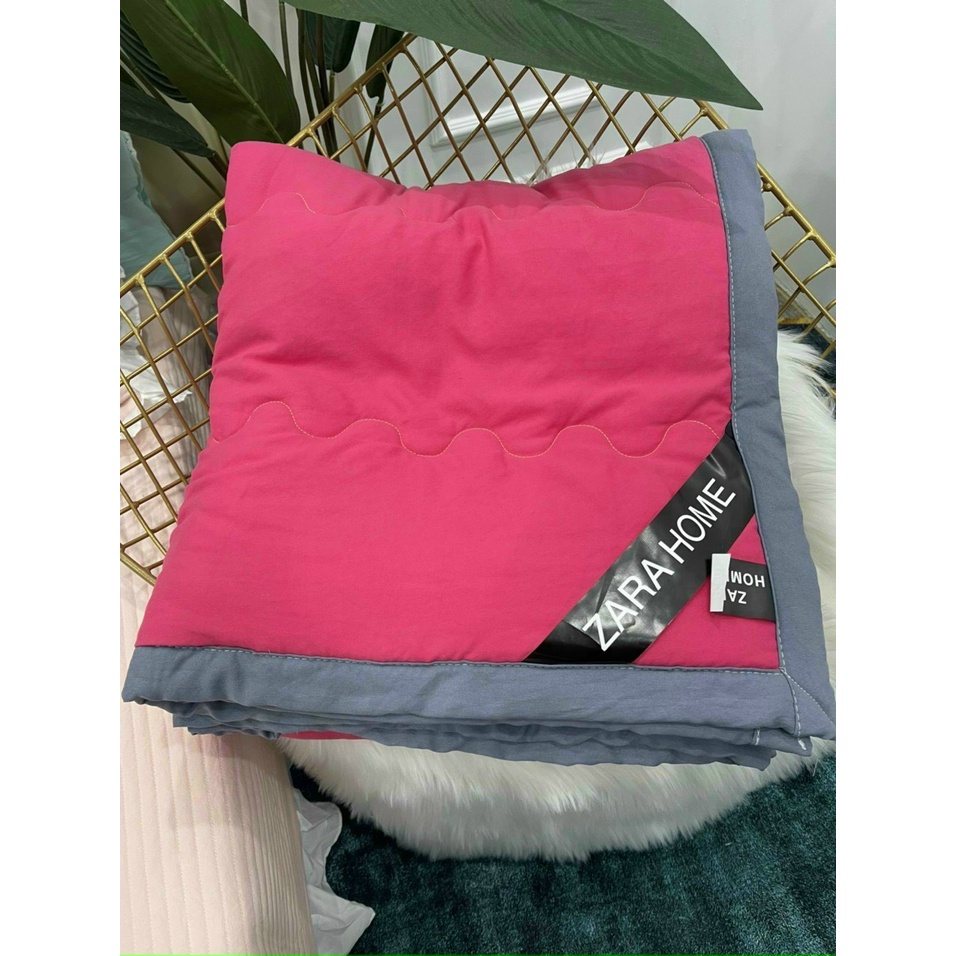 Chăn hè Zara home trần bông cotton đũi 4 mùa,có chọn màu,kích thước 2mx2m3