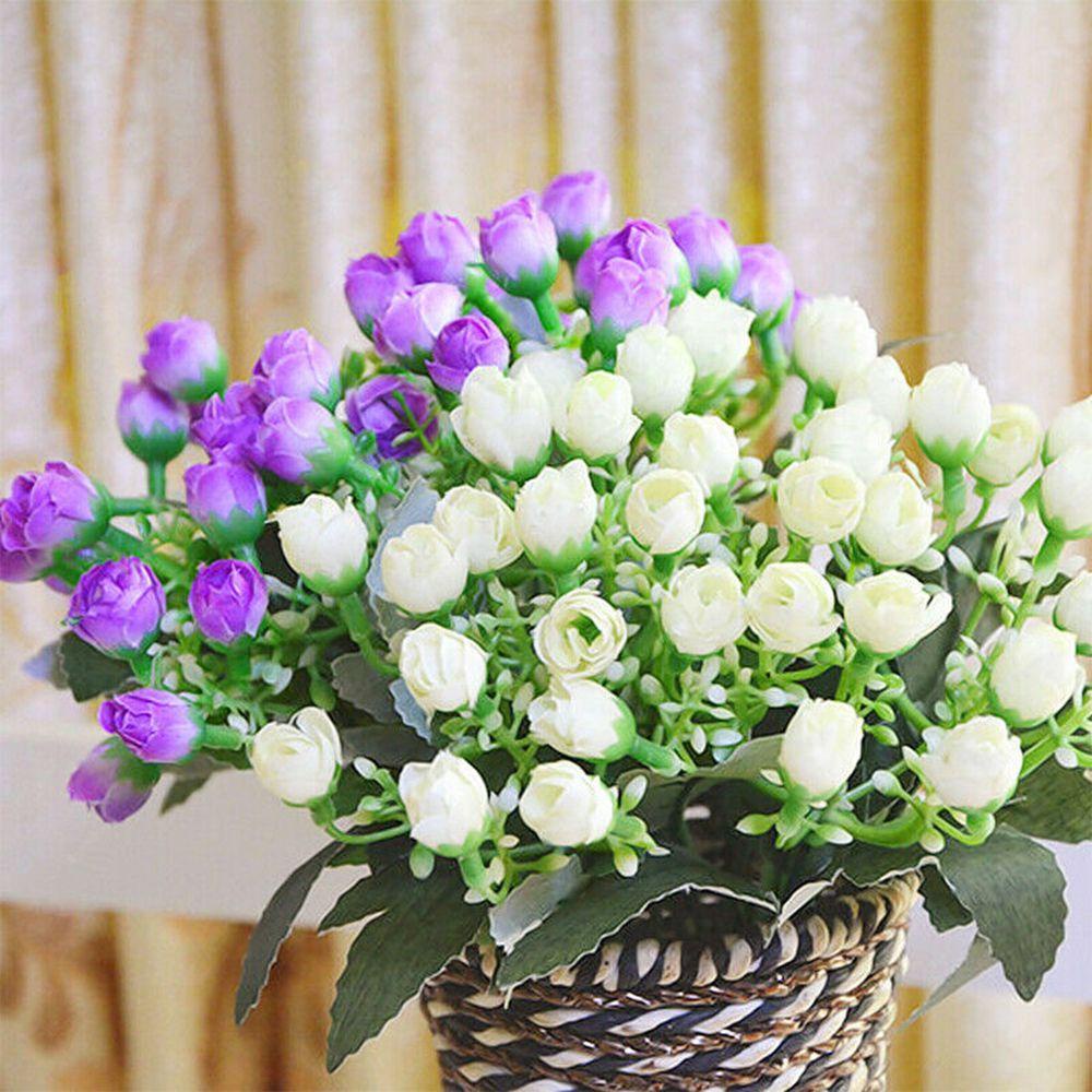 Bó Hoa Nở Nhân Tạo 36 Bông Bằng Lụa Cho Trang Trí