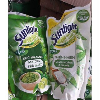 Nước rửa chén Sunlight trà xanh , lô hội túi 550g