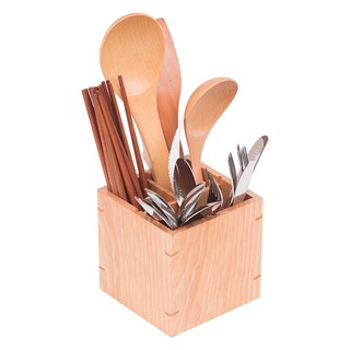 Ống đựng đũa muỗng bằng gỗ kiểu Nhật cho nhà hàng quán ăn CH05