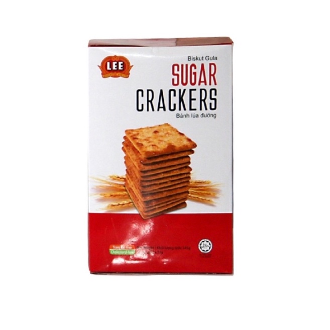 HỘP 15 GÓI, BÁNH LÚA LẠT CREAM CRACKERS MALAYSIA